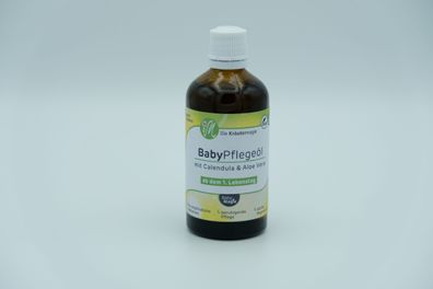 Baby Pflegeöl natürliche vegane Babypflege mit Aloe-Vera 100 ml