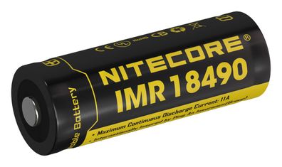 Nitecore Li-Ion Akku 3,7V 1100mAh Typ 18490 IMR