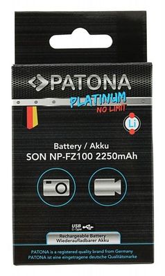 PATONA Platinum Akku USB-C Input für Sony NP-FZ100