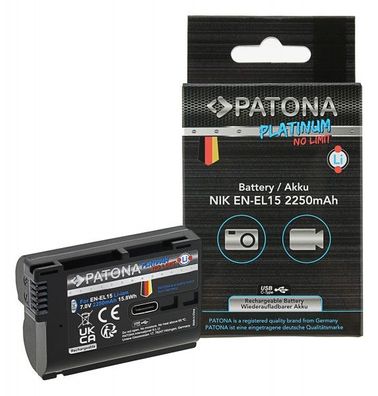 PATONA Platinum Akku USB-C Input für Nikon