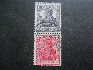 Deutsches Reich Zusammendruck S9 gestempelt (AA 505)