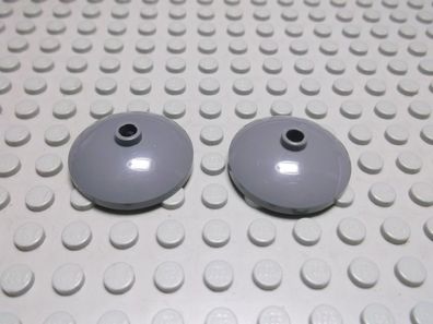 Lego 2 Radar Schüssel 3x3 Neudunkelgrau Nummer 43898