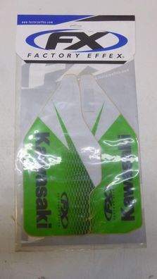 Dekorsatz Gabelschützer Aufkleber passt an Kawasaki Kxf 250 450 09-12 grün-weiß