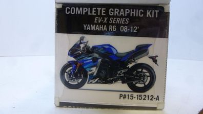 Dekorsatz Aufkleber Sticker graphic kit passt an Yamaha R6 08-12 blau