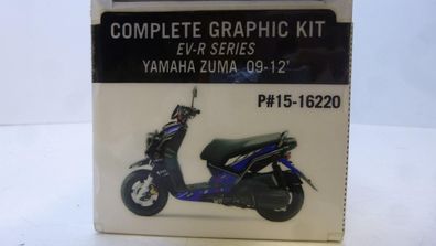 Dekorsatz Aufkleber Sticker Roller graphic kit passt an Yamaha Zuma 09-12 blau
