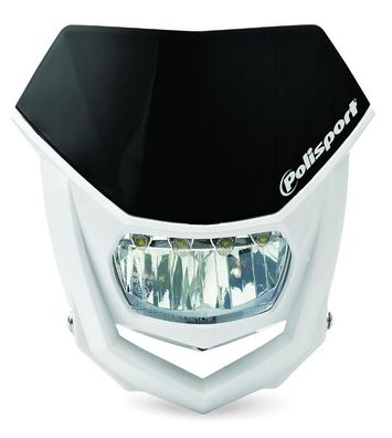 Lichtmaske Halo LED Verkleidung Lampenmaske headlight universal schwarz-weiß