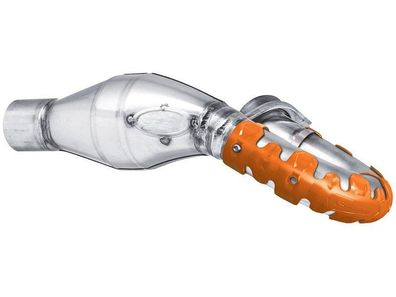 Krümmerschutz Armadillo kurz Hitzeschutz Protektor exhaust Enduro 4-Takt orange