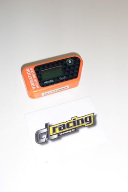 Betriebsstundenzähler kabelloser Stundenzähler vibration hourmeter orange