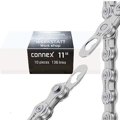 Connex Kette 11-fach 11sE 136 Glieder Werkstatt Nickel Edelstahl 10 Stück
