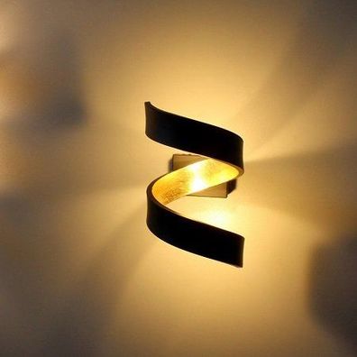 Luce Design LED Helix AP2 NER Wandleuchte spiralförmig ECO Light