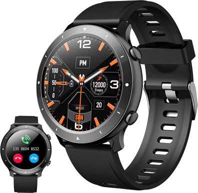 Smartwatch mit Telefonfunktion Fitnessuhr 1.28" Display für Android und iPhone