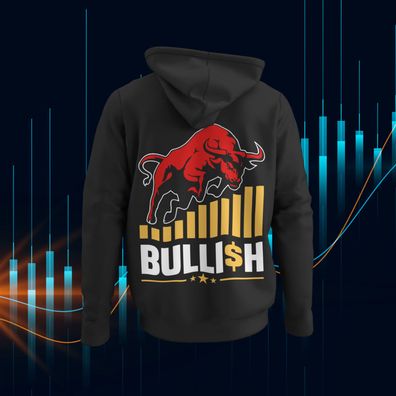 Unisex Hoodies für Daytrader & Aktien Fans - Bullish Dollar Chart