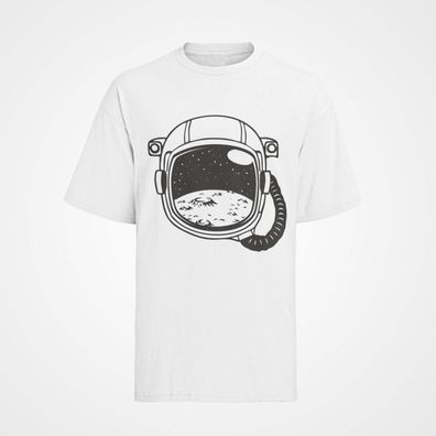 Herren T-Shirt Bio Baumwolle Alien Ufo Space Weltraum Helm Space Legend Area 51