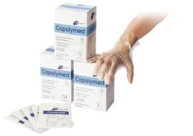 Copolymed steril Einmal-Handschuhe Gr. S 100 Stück