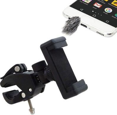 keepdrum variabler Smartphone-Halter mit Micro-Fellwindschutz Set