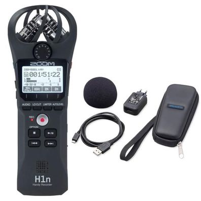 Zoom H1n Audio-Recorder mit Zubehör Set