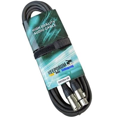 keepdrum 3m DMX Kabel 3-pol XLR 100-Ohm