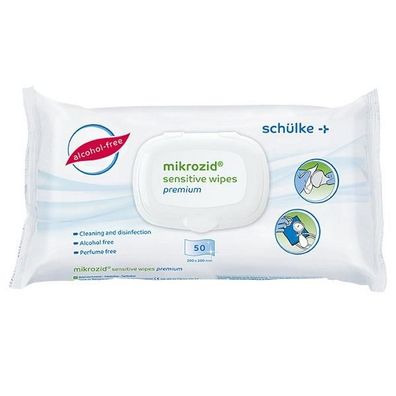 mikrozid® sensitive wipes premium 50 Tücher