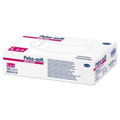 Peha-soft® nitrile white powderfree Gr. L 200 Stück