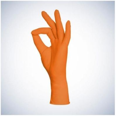 Nitril-Handschuhe Style Orange Gr. M 100 Stück