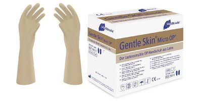 Gentle Skin Mirco OP Latex Handschuhe 50 Paar Größe 6,5