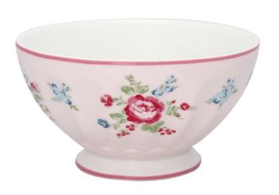 GreenGate Schale Schüssel Roberta pale pink Porzellan Blumen Rosen Geschirr Müsli