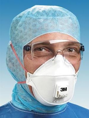 Atemschutzmaske FFP 3 mit Ventil, 10 Stück, 99 % Filterung