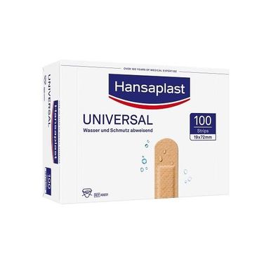 Hansaplast Universal Strips 1,9 x 7,2 cm 100 Stück