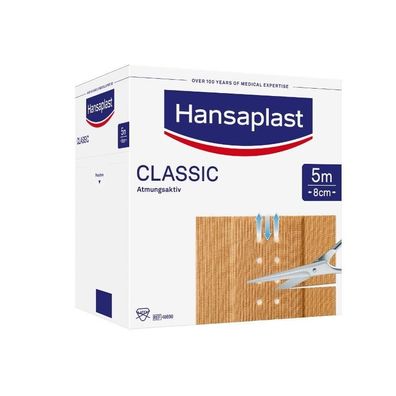 Hansaplast Classic Großpackung 5 m x 8 cm