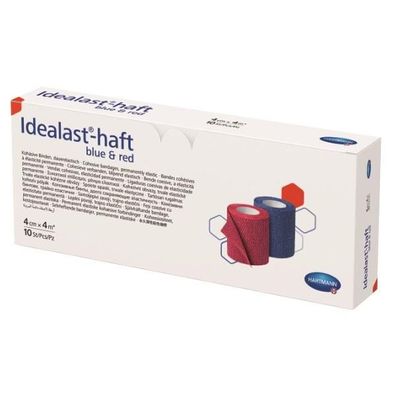 Idealast®-haft Color blau/rot 4 cm x 4 m 10 Stück