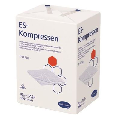 ES-Kompressen unsteril 10 x 12,5 cm 12-fach 100 Stück
