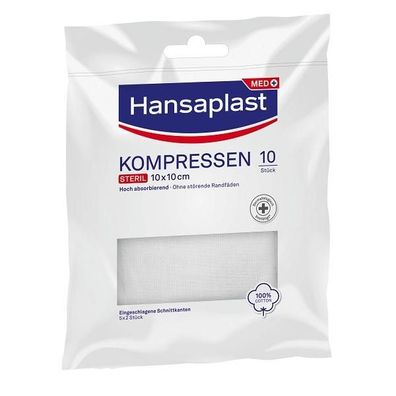 Hansaplast Sterile Kompresse 10 x 10 cm 10 Stück