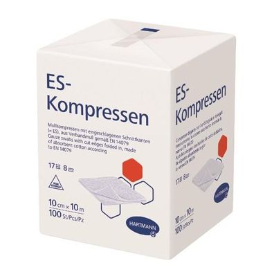 ES-Kompressen unsteril 10 x 10 cm 8-fach 100 Stück