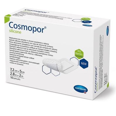 Cosmopor® silicone 7,2 x 5 cm 10 Stück