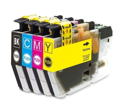 4 Druckerpatronen kompatibel mit Brother LC-3213 LC-3211 Black Cyan Magenta Yellow