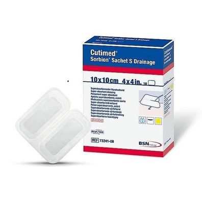 Cutimed Sorbion Sachet S Drainage 10 x 10 cm 25 Stück