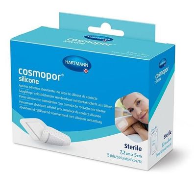 Cosmopor® silicone 7,2 x 5 cm 5 Stück