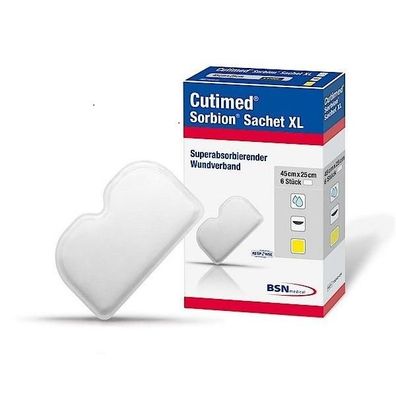 Cutimed® Sorbion® Sachet XLsteril 45 x 25 cm 6 Stück