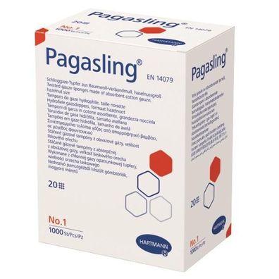 Pagasling® Schlinggazetupfer Gr. 1 1000 Stück