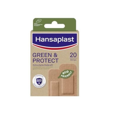 Hansaplast Green & Protect 20 Strips 2 Größen