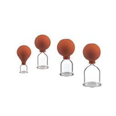 Saugglocken aus Glas mit Ball Ø 30 mm