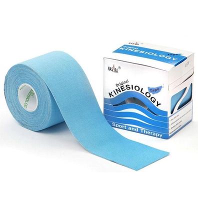 Nasara Kinesiologie Tape blau 5 cm x 5 m