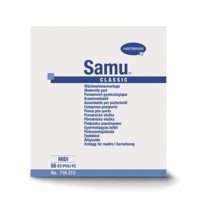 Samu Midi Classic Wöchnerinnen-Vorlage 11 x 30 cm 56 Stück