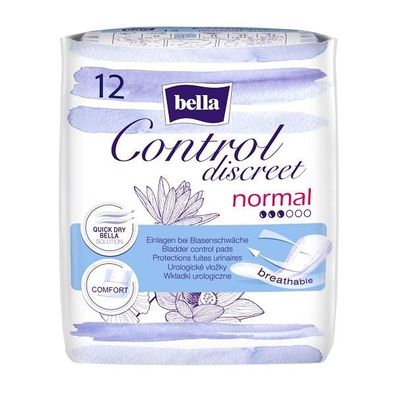 bella Control Discreet Hygieneeinlagen Normal 12 Stück