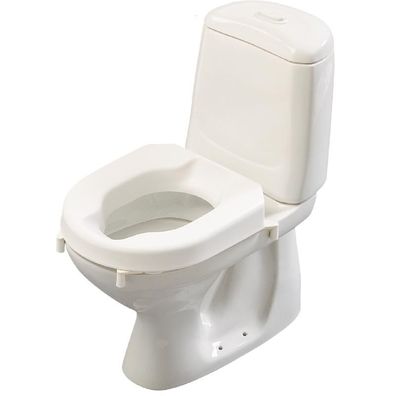 Toilettensitzerhöhung Hi-Loo ohne Deckel mit Klammern 6 cm