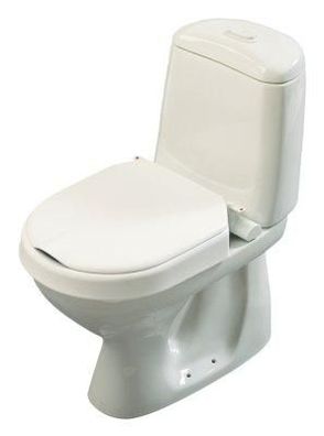 Toilettensitzerhöhung Hi-Loo mit Deckel fest 10 cm hoch