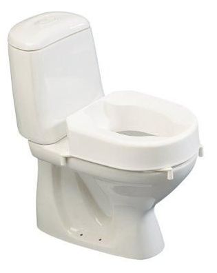 Toilettensitzerhöhung Hi-Loo ohne Deckel mit Klammern 10 cm