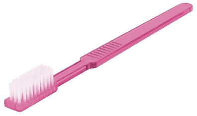 Einmal-Zahnbürsten pink mit Zahnpasta 100 Stück