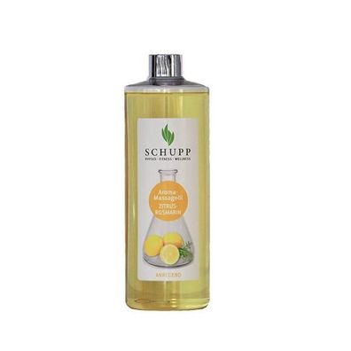 Aroma-Massageöl Zitrus-Rosmarin 500 ml + Spender