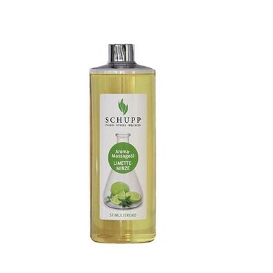 Aroma-Massageöl Limette-Minze 500 ml + 1 Spender